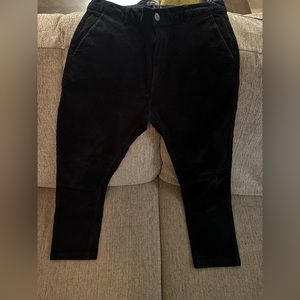 Black corduroy pants